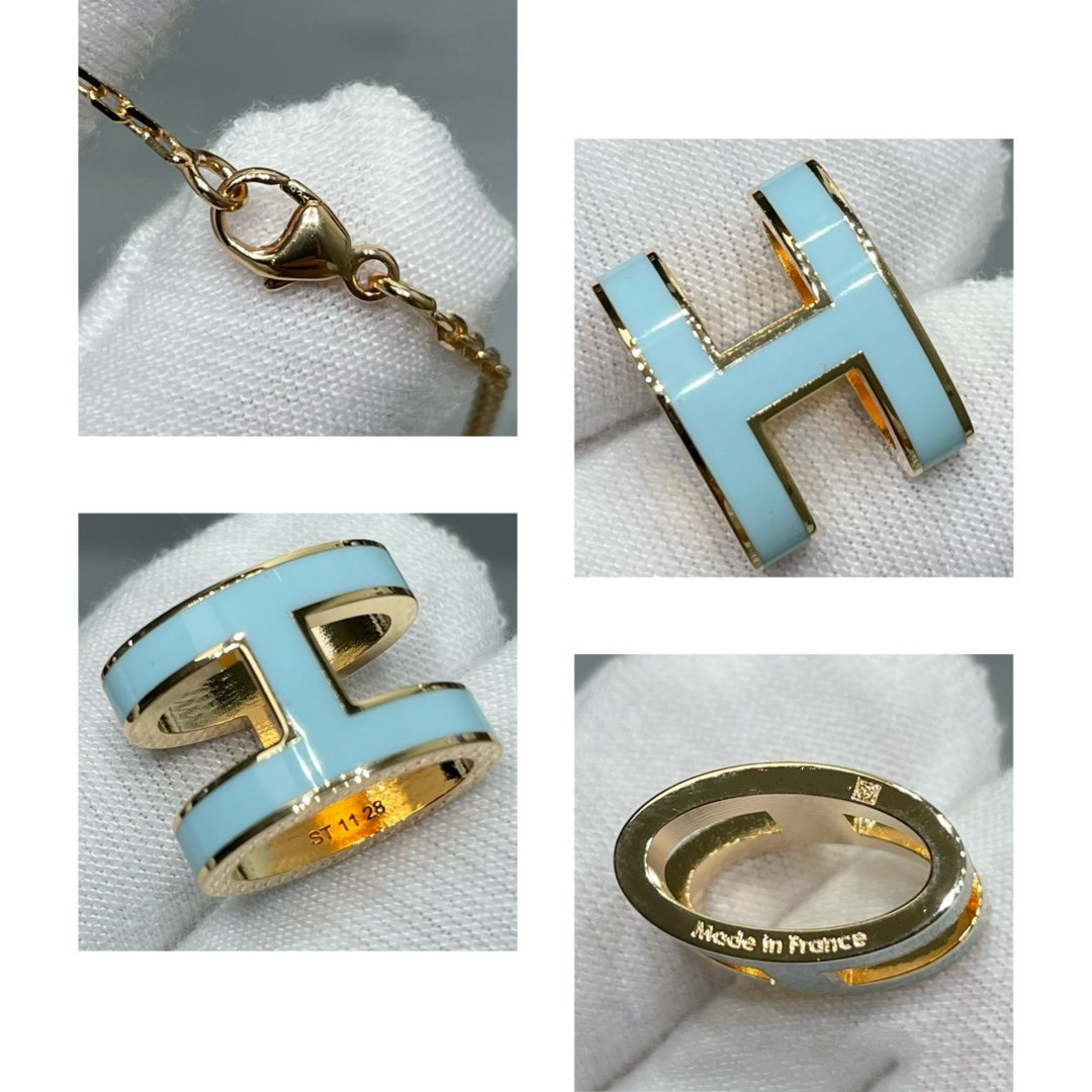 [Shinejoy]POP H SKY BLUE NECKLACE
