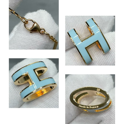 [Shinejoy]POP H SKY BLUE NECKLACE