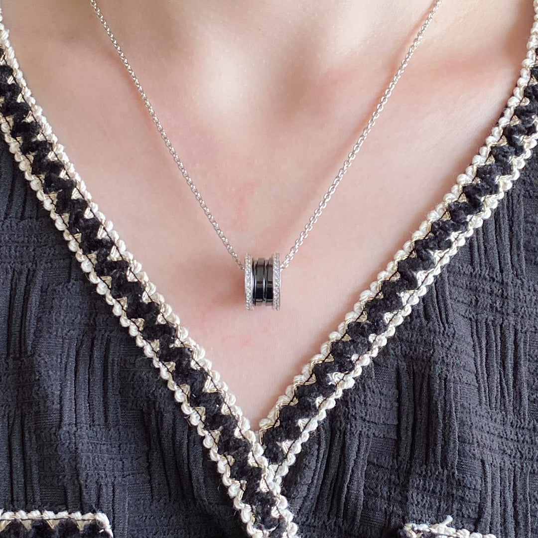 [Shinejoy]ZERO 1 DIAMOND CERAMIC NECKLACE