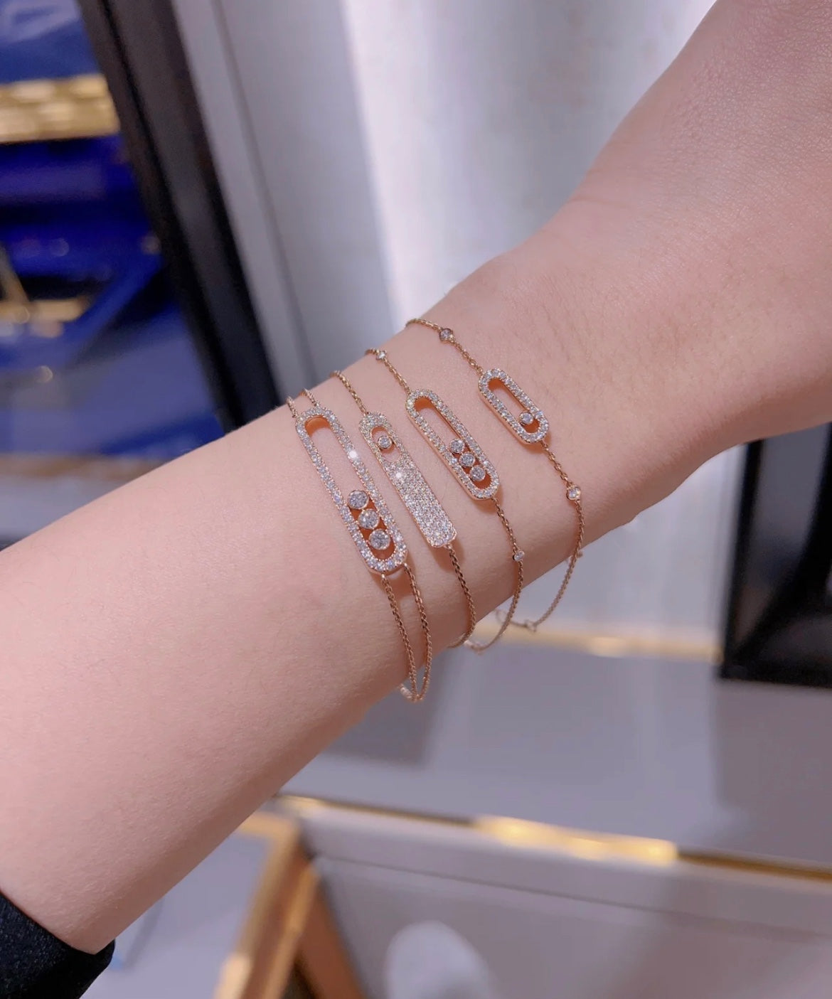 [Shinejoy]MOVE CLASSIQUE DIAMOND PAVED BRACELET