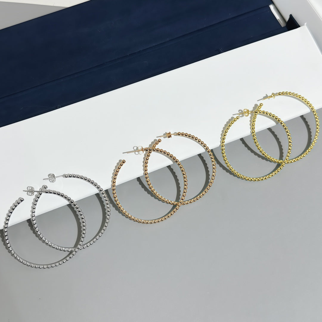 [?shinejoy]SMOOTH BEAD STUD EARRINGS