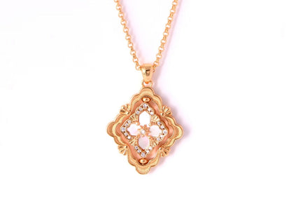[?shinejoy] B.C.L ENAMEL ROTATING SINGLE-DIAMOND NECKLACE£¨Various colors£©