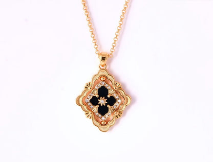 [?shinejoy] B.C.L ENAMEL ROTATING SINGLE-DIAMOND NECKLACE£¨Various colors£©