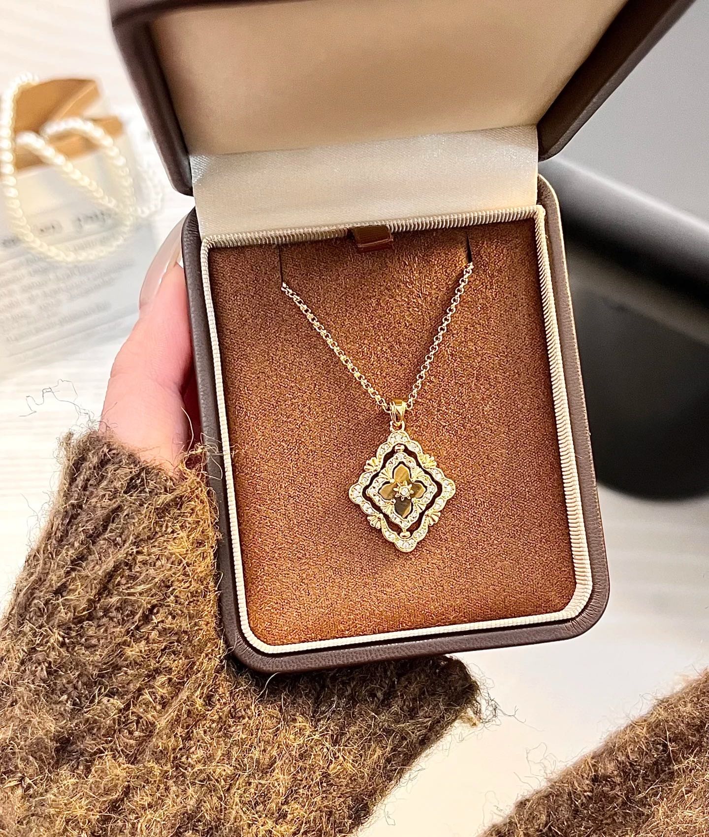 [?shinejoy] B.C.L ENAMEL ROTATING SINGLE-DIAMOND NECKLACE£¨Various colors£©