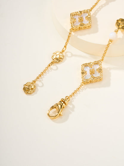 [?shinejoy]B.C.L ENAMELED Three-Flower Bracelet£¨Trumpet)
