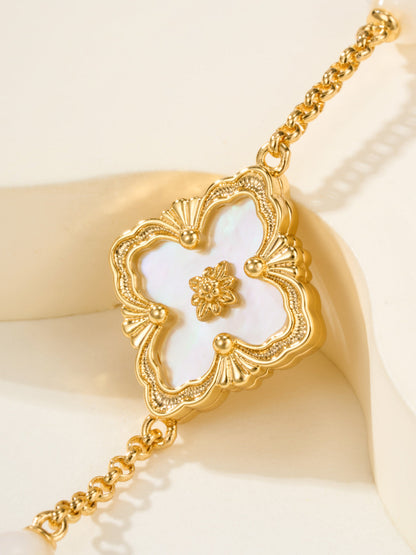 [?shinejoy]B.C.L ENAMELED Three-Flower Bracelet£¨Trumpet)
