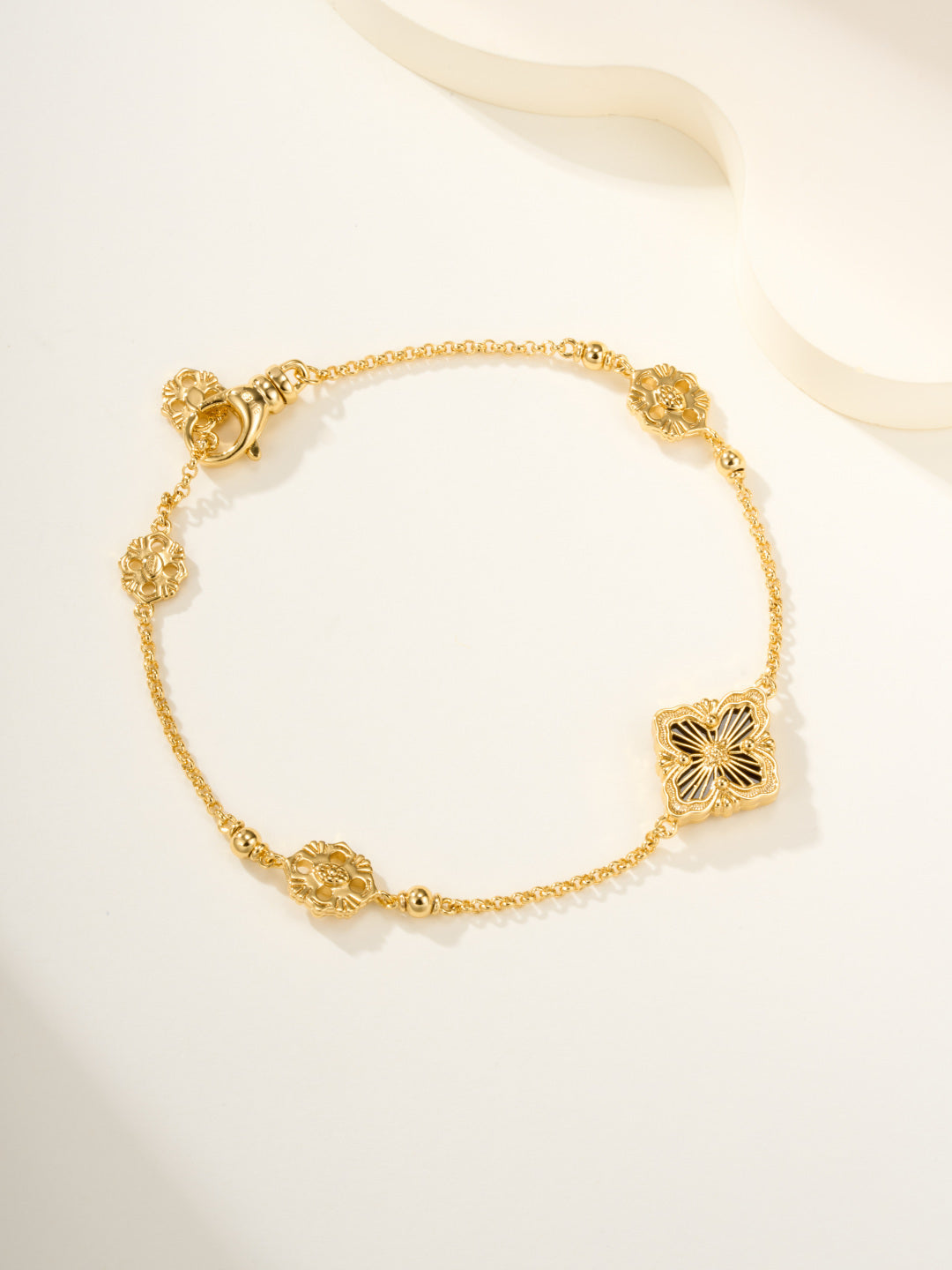 [?shinejoy]B.C.L ENAMELED One-Flower Bracelet£¨Various Colors)