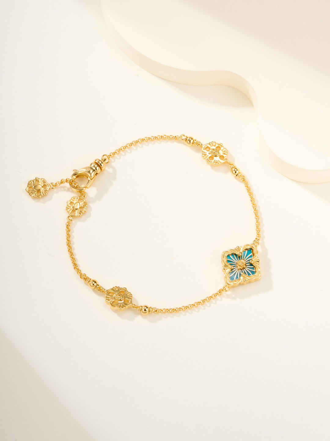 [?shinejoy]B.C.L ENAMELED One-Flower Bracelet£¨Various Colors)