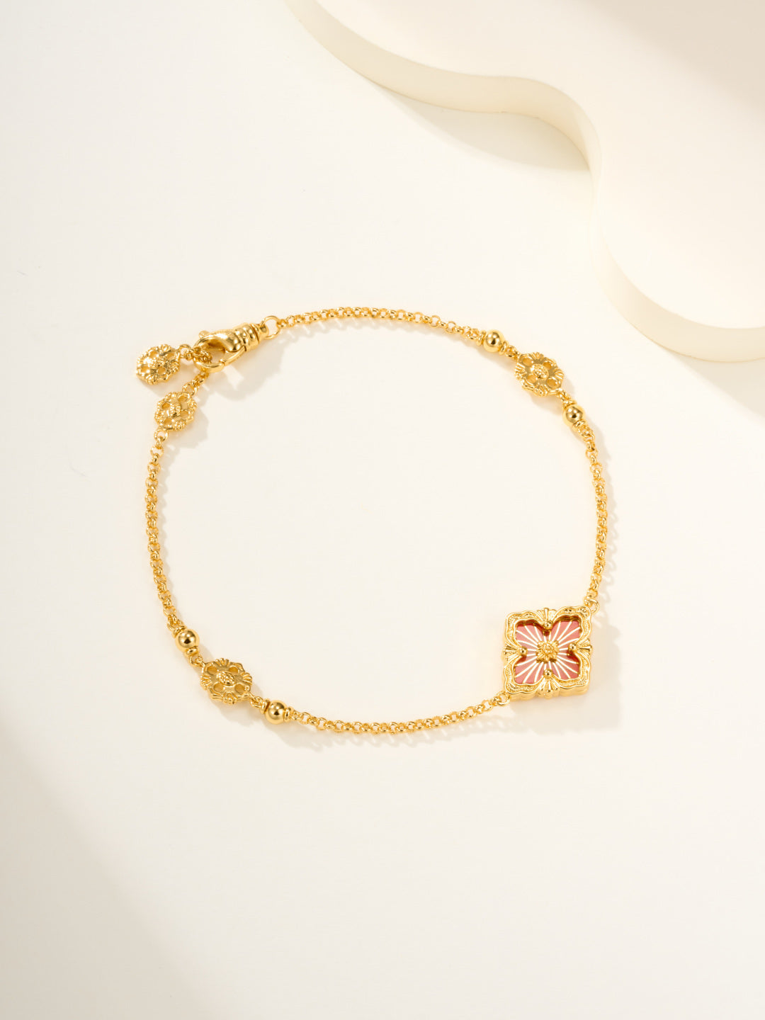 [?shinejoy]B.C.L ENAMELED One-Flower Bracelet£¨Various Colors)
