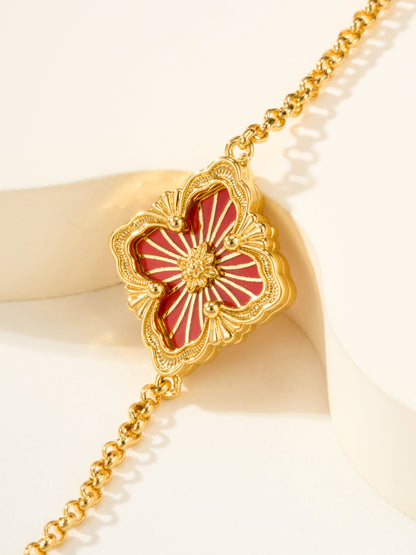 [?shinejoy]B.C.L ENAMELED One-Flower Bracelet£¨Various Colors)