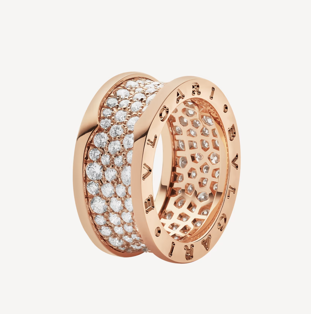 [Shinejoy]ZERO 1 WITH PAVED DIAMONDS ON THE SPIRAL RING