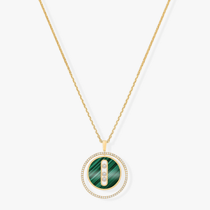 [Shinejoy]Demo MOVE 3 DIAMOND MALACHITE GOLD DIAMOND NECKLACE