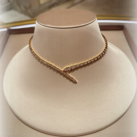 [Shinejoy]NEW！SERPENT DIAMOND NECKLACE
