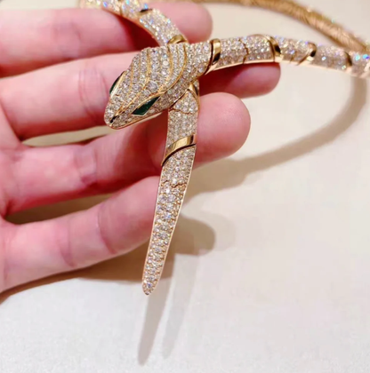 [Shinejoy]HAUTE COUTURE GOLD SERPENTI NECKLACE