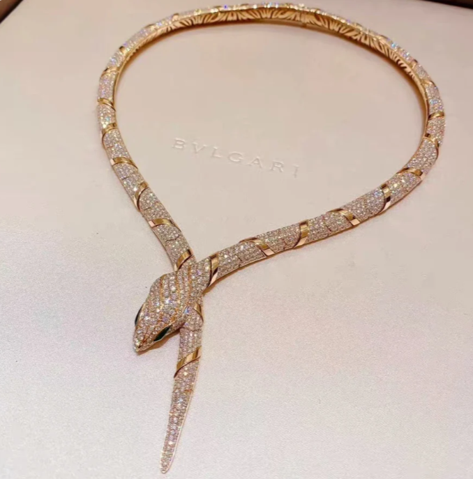 [Shinejoy]HAUTE COUTURE GOLD SERPENTI NECKLACE