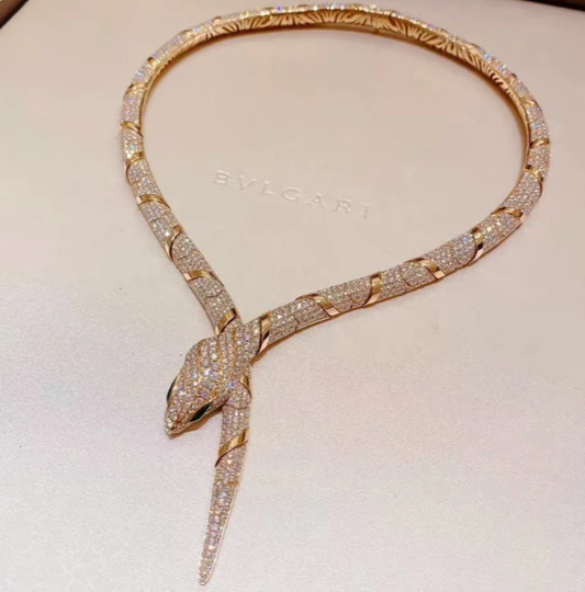 [Shinejoy]HAUTE COUTURE GOLD SERPENTI NECKLACE