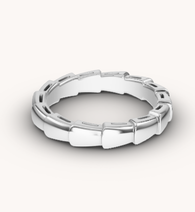 [Shinejoy]SERPENTI RING SILVER DIAMOND PAVED 3MM