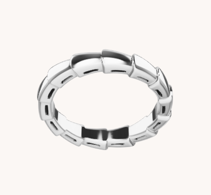 [Shinejoy]SERPENTI RING SILVER DIAMOND PAVED 3MM