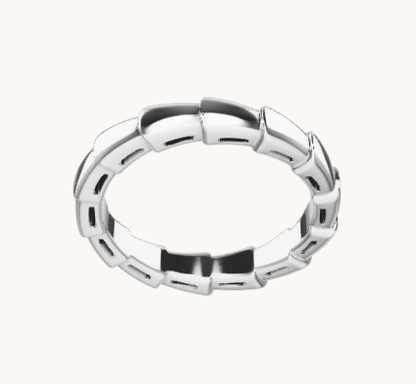 [Shinejoy]SERPENTI RING SILVER DIAMOND PAVED 3MM