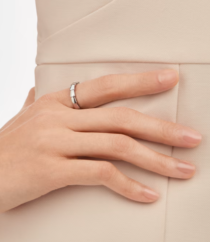 [Shinejoy]SERPENTI RING SILVER DIAMOND PAVED 3MM
