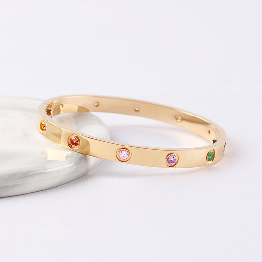 [Shinejoy]NOUVEAU BRACELET DE PIERRES PRÉCIEUSES COLORÉES 6.1MM 2026