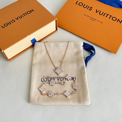 [Shinejoy]BLOSSOM PENDENTIF OR ROSE ET DIAMANT