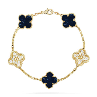 [⭐Shinejoy]CLOVER 5 MOTIF PIETERSITE BRACELET COLLECTION