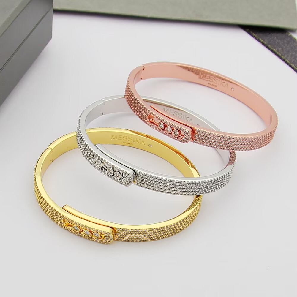 [Shinejoy]Move Noa Full Pavé Diamond Bangle Bracelet