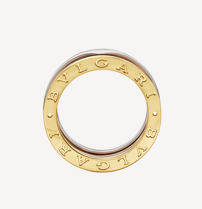 [Shinejoy]ZERO 1 THREE-BAND ROSE WHITE AND YELLOW RING