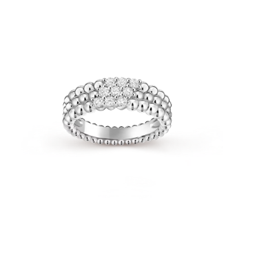 [Shinejoy]Three-row diamond ring