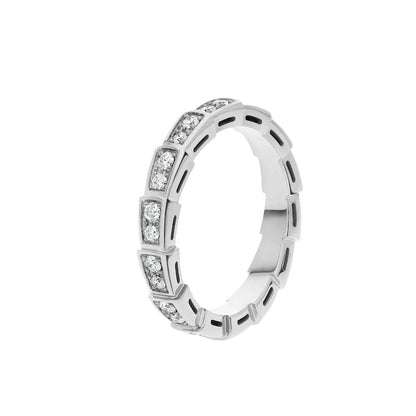 [Shinejoy]SERPENTI RING SILVER DIAMOND PAVED 3MM