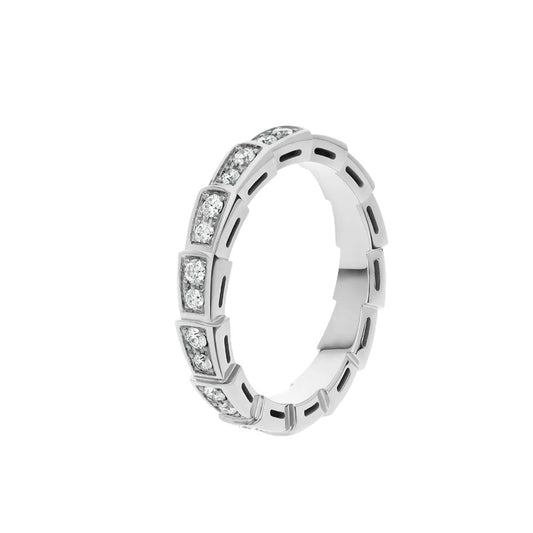 [Shinejoy]SERPENTI RING SILVER DIAMOND PAVED 3MM