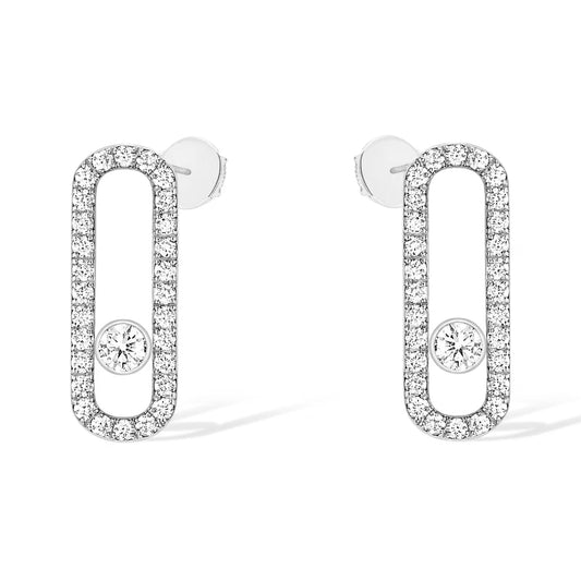 [Shinejoy]BOUCLES D'OREILLES PAVÉES DE DIAMANTS MOVE UNO CLOUS