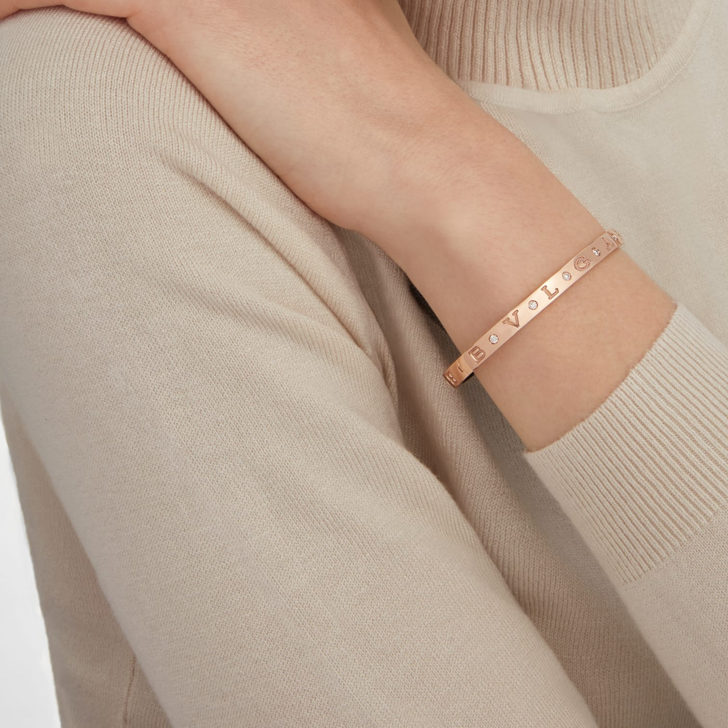 [Shinejoy]ZERO 1 PINK GOLD 12 DIAMONDS BRACELET