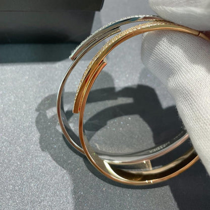 [Shinejoy]Move Noa Rose Gold Pavé Diamond Bangle Bracelet