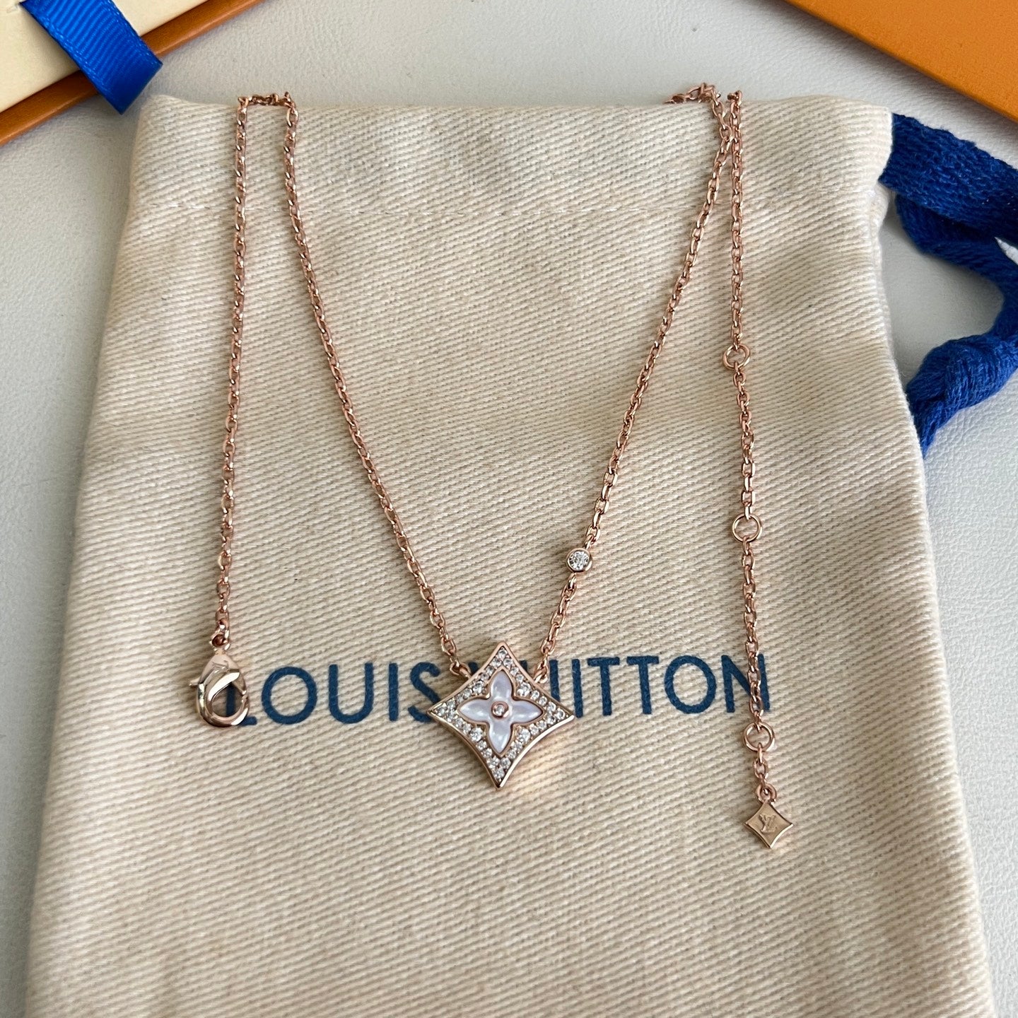 [Shinejoy]ROSE GOLD DIAMOND NECKLACE