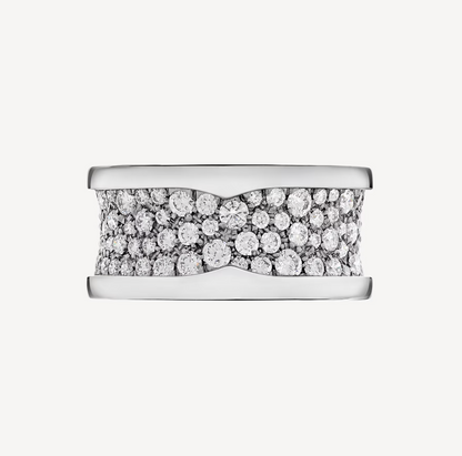 [Shinejoy]ZERO 1 WITH PAVED DIAMONDS ON THE SPIRAL RING