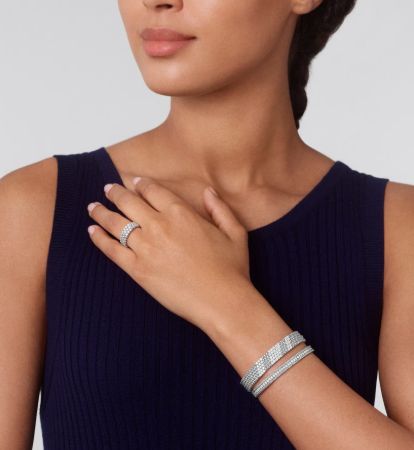 [Shinejoy]Three-row diamond ring