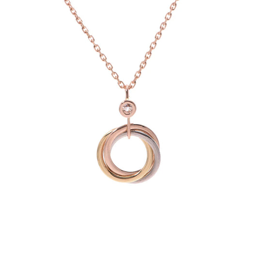[Shinejoy]TRINITY SILVER GOLD PINK GOLD NECKLACE