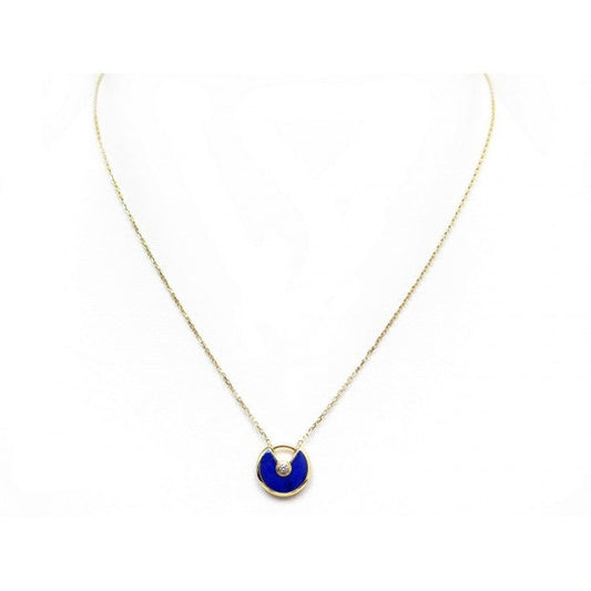 [Shinejoy]AMULETTE ROSE GOLD AGATE NECKLACE