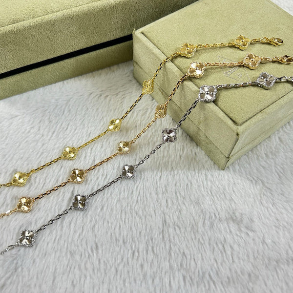 [Shinejoy]CLOVER 6 BRACELET DIAMANT MOTIF