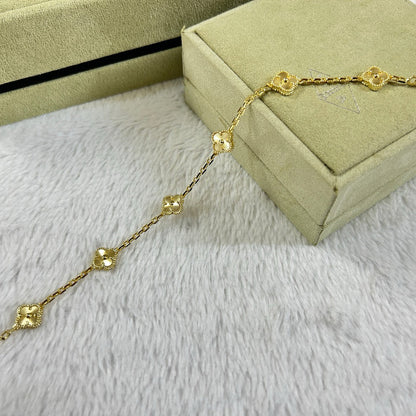 [⭐Shinejoy]CLOVER 6 MOTIF DIAMOND BRACELET