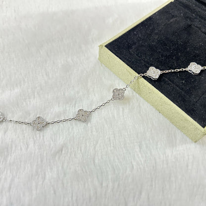 [⭐Shinejoy]CLOVER 6 MOTIF DIAMOND BRACELET