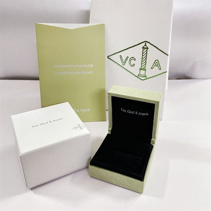 VA TRÈFLE BRACELET COLLIER BOÎTE À BAGUE SAC CADEAU