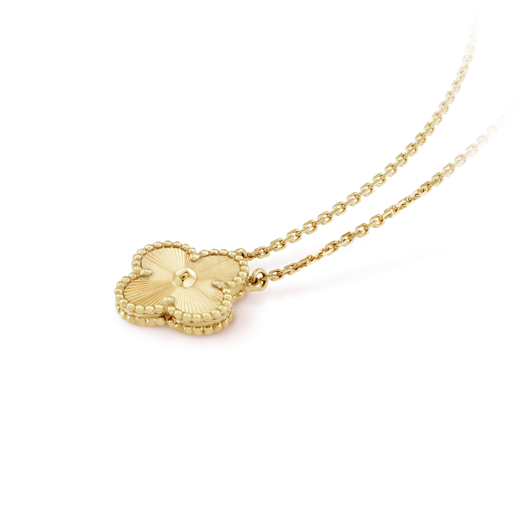 [Shinejoy]CLOVER 15MM LASER NECKLACE