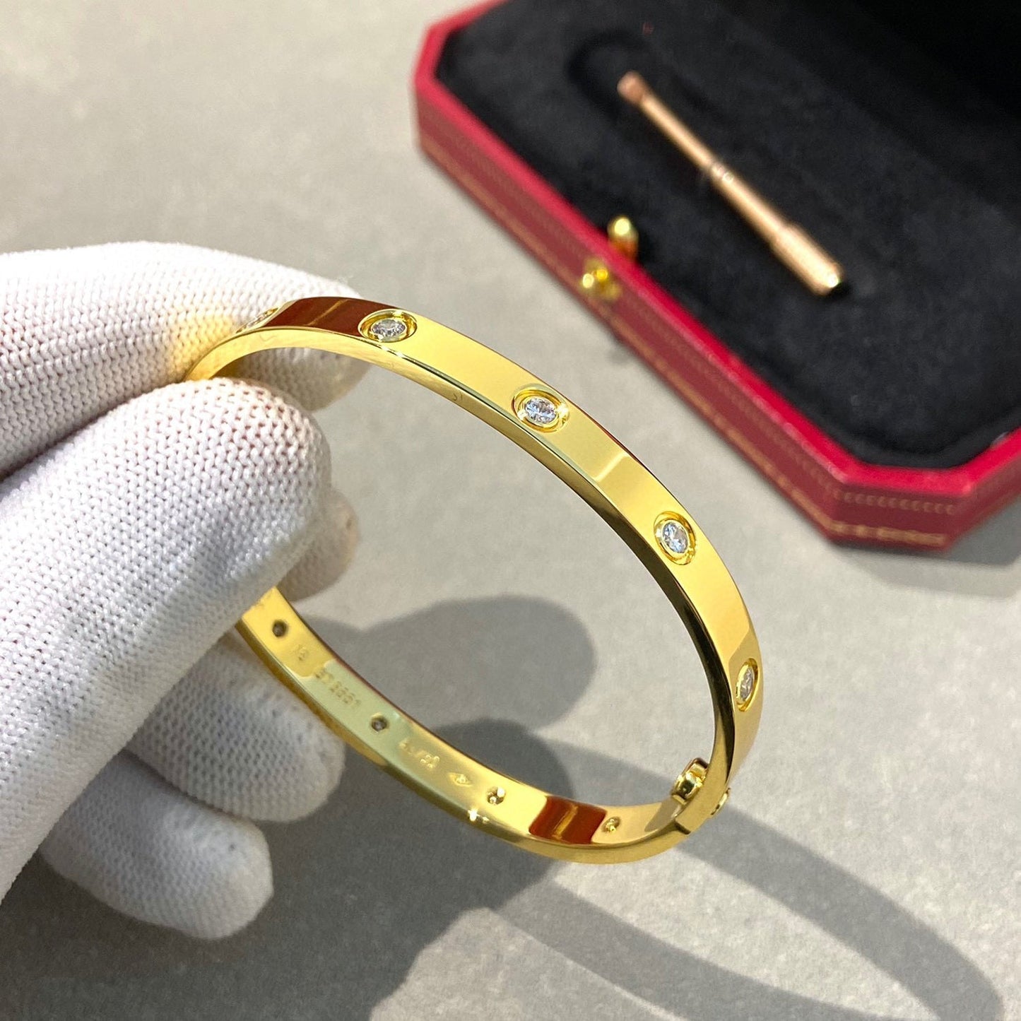 [Shinejoy]LOVE BRACELET 6.1MM 10 DIAMONDS