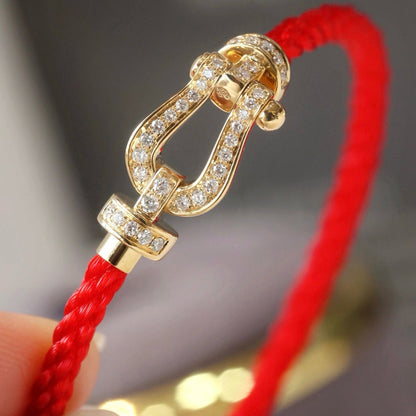 [Shinejoy]FORCE LARGE HORSESHOE FULL DIAMOND BRACELET GOLD