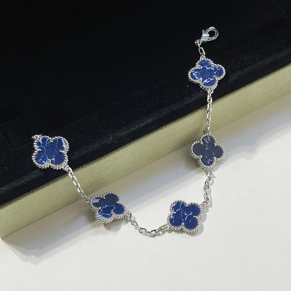 [⭐Shinejoy]CLOVER 5 MOTIF PIETERSITE BRACELET COLLECTION