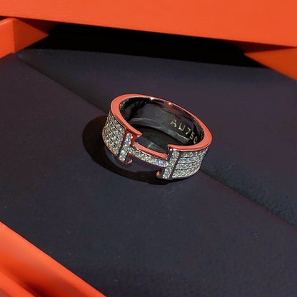 [Shinejoy]H RING FULL DIAMOND