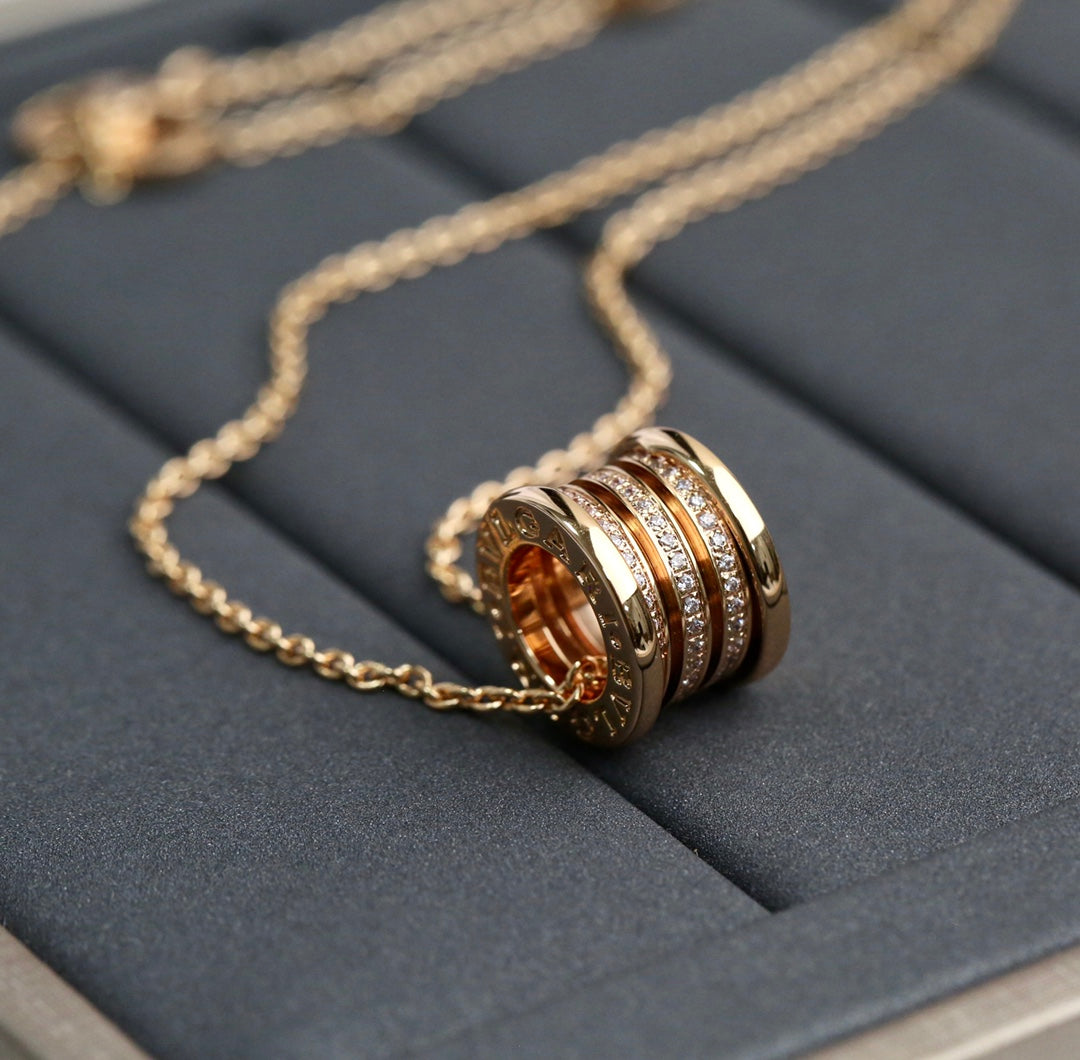 [Shinejoy]ZERO 1 PINK GOLD DIAMOND NECKLACE